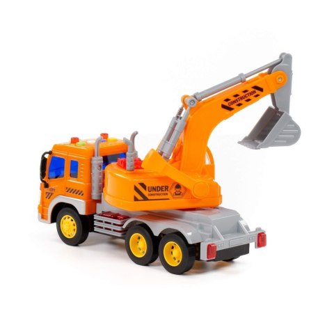 MACHINE DE CHANTIER PELLE LUMINEUSE ET SON ORANGE WADER POLESIE 86433 POLESIE