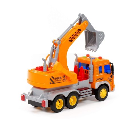 MACHINE DE CHANTIER PELLE LUMINEUSE ET SON ORANGE WADER POLESIE 86433 POLESIE