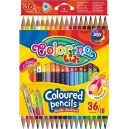 CRAYONS 36 COULEURS TRIANGULAIRE COLORINO PATIO 68512
