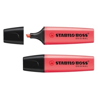 SURLIGNEUR ROUGE BOSS LOT DE 10 STABILO BOSS 70/40 STABILO