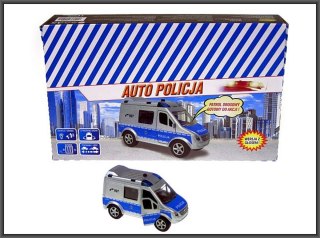 AUTO POLICE VAN METAL AVEC SON 11CM HIPO HKG088 HIPO