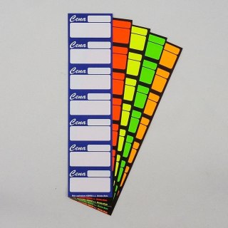 ÉTIQUETTE DE PRIX AUTOADHÉSIVE 57X230 PETITE COULEUR CORFÉE CORFÉE