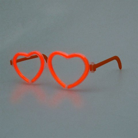 LUNETTES DE CARNAVAL COEUR FLUO ARPEX GS6449 ARPEX